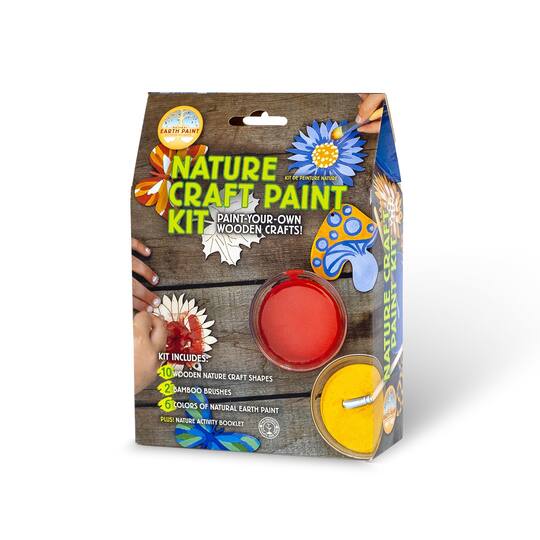 Natural Earth Paint Nature Wooden Craft Paint Kit